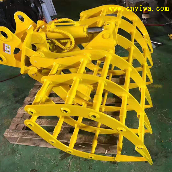 Excavator Mechanical Wood Grab Stone Grabber Iron Grabber - Buy 