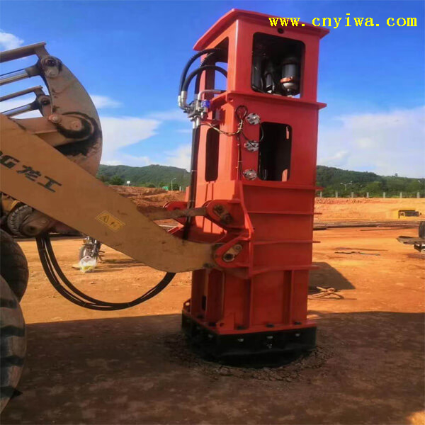 Excavator loader foundation compactor rammer