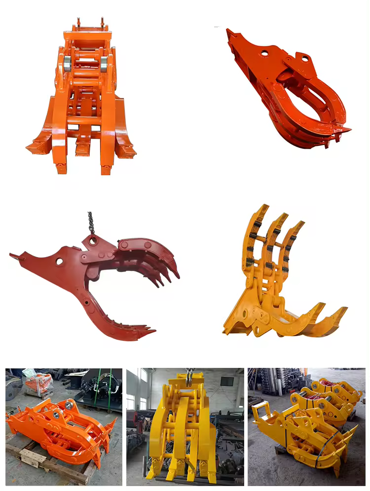 hydraulic excavator grapple6