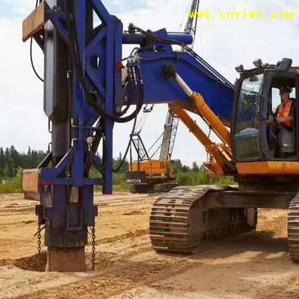 Excavator loader foundation compactor rammer